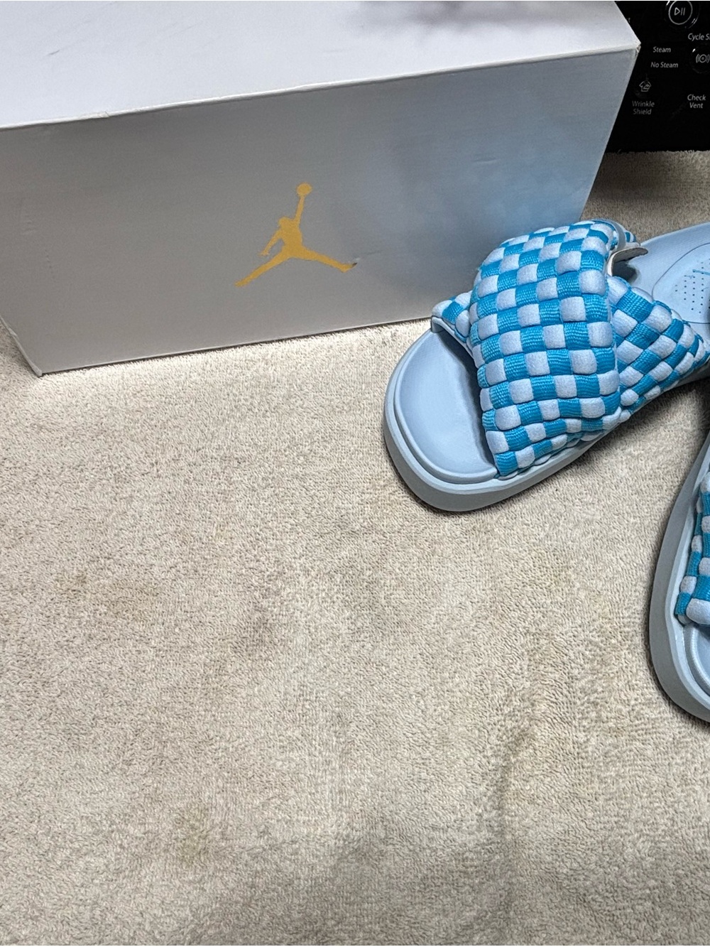 !!NEW!! Jordan Woven Slide Sandals - Light Blue/White SIZE 7